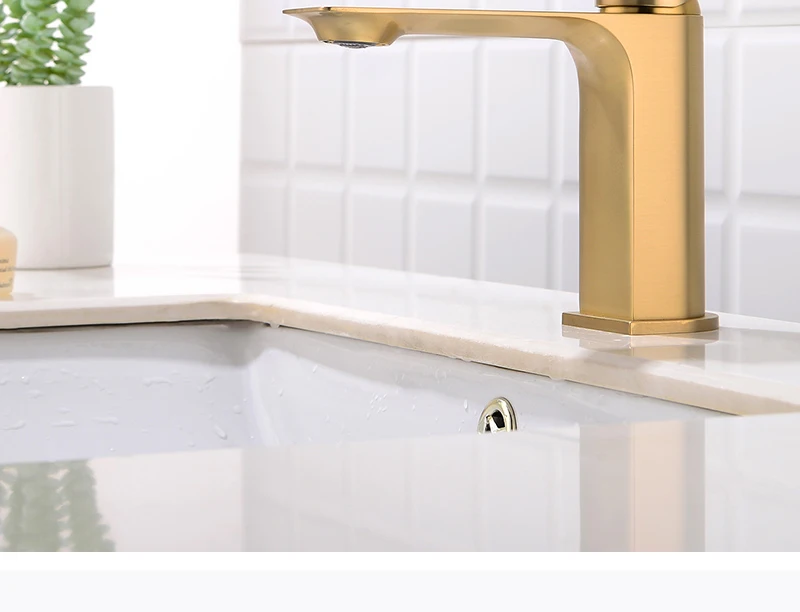 Brass brushed gold Kitchen Faucet Extension Hot and Cold Water Kitchen Faucets Mixer Tap Sink Bar Sink Basin Faucets (16)
