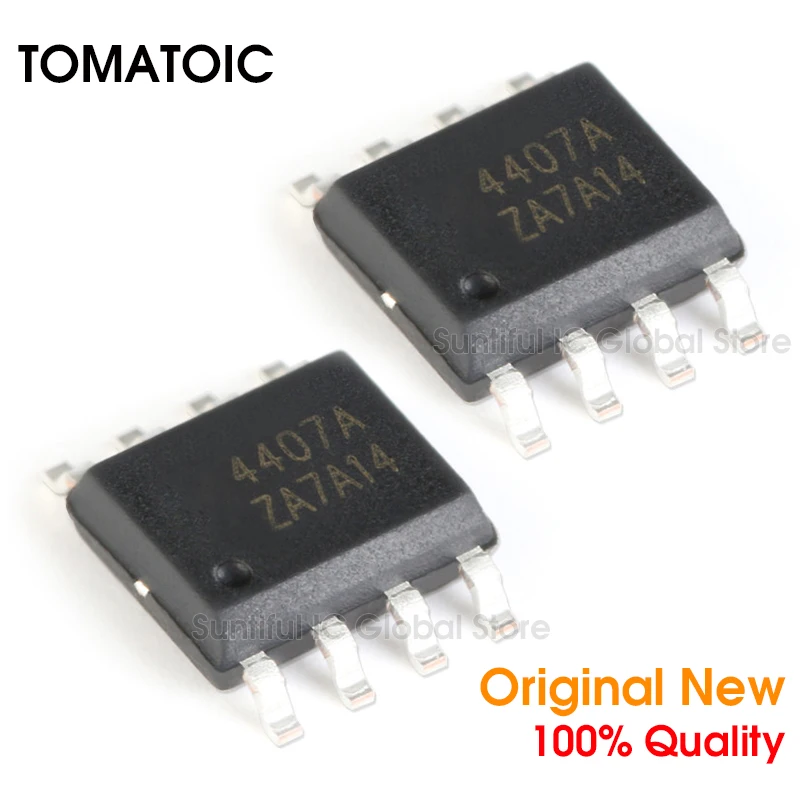 5 шт. AO4407A SOP8 AO4407 4407A SOP-8 P-Channel SMD MOSFET-30 V/-12A | Электроника