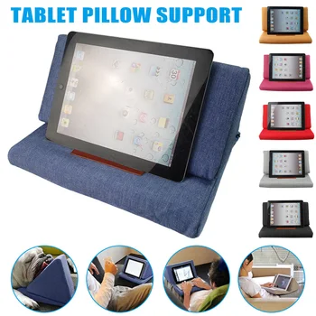 

Portable Plush Tablet Holder Angled Cushion Lap Cooling Stand for iPad Book Reader PC SP99