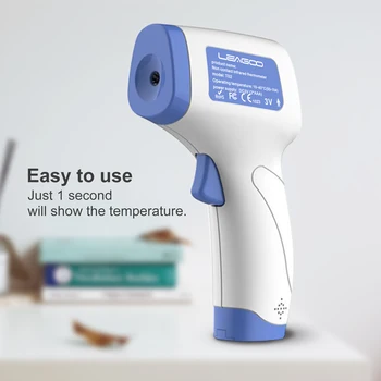 

Leagoo Non-contact Forehead Thermometer With LCD Screen Body Temperature Measure Tool for Baby Adult Infrared Thermometer