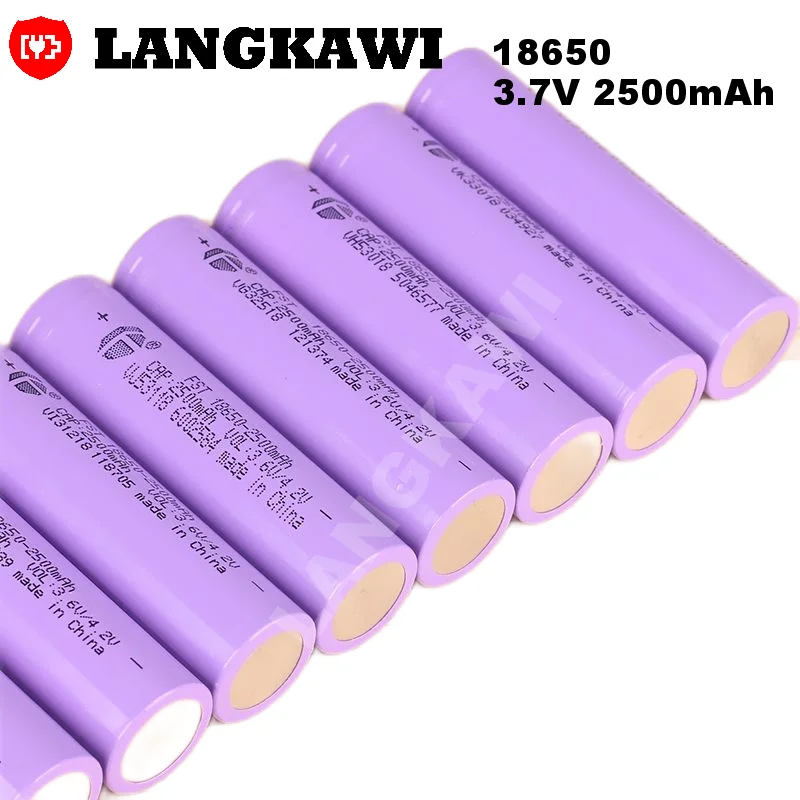 Bateria de Íon de Lítio Recarregável Bateria de 18650 v 2500mah para Lanterna Ferramentas Elétricas Brinquedo Scooter Elétrica - Image 5