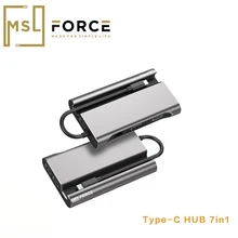 Usb c док-станция hdmi rj45 vga подставка для телефона с HDMI PD usb-хаб для ноутбука Macbook Pro hp DELL поверхность lenovo samsung док-станция