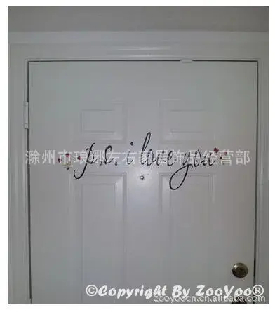 8017/EBay/Amazon/ps I LOVE You Foreign Trade English Wall Stickers zooyoo Wholesale