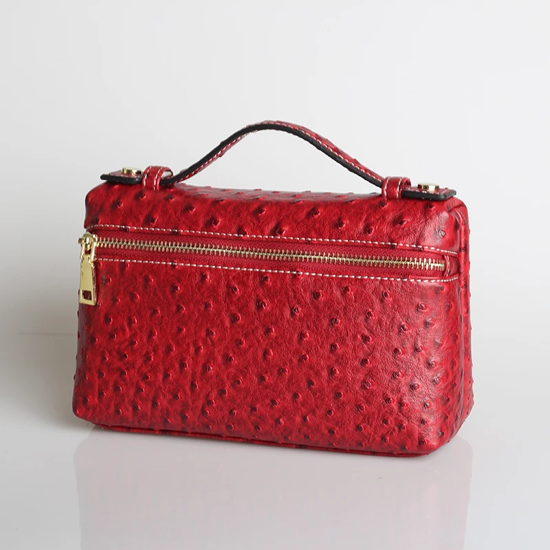Новая дизайнерская сумка из натуральной змеиной кожи, переносная сумка, маленький клатч из натуральной кожи питона, Женская сумочка, кошелек - Цвет: Dark red (L)