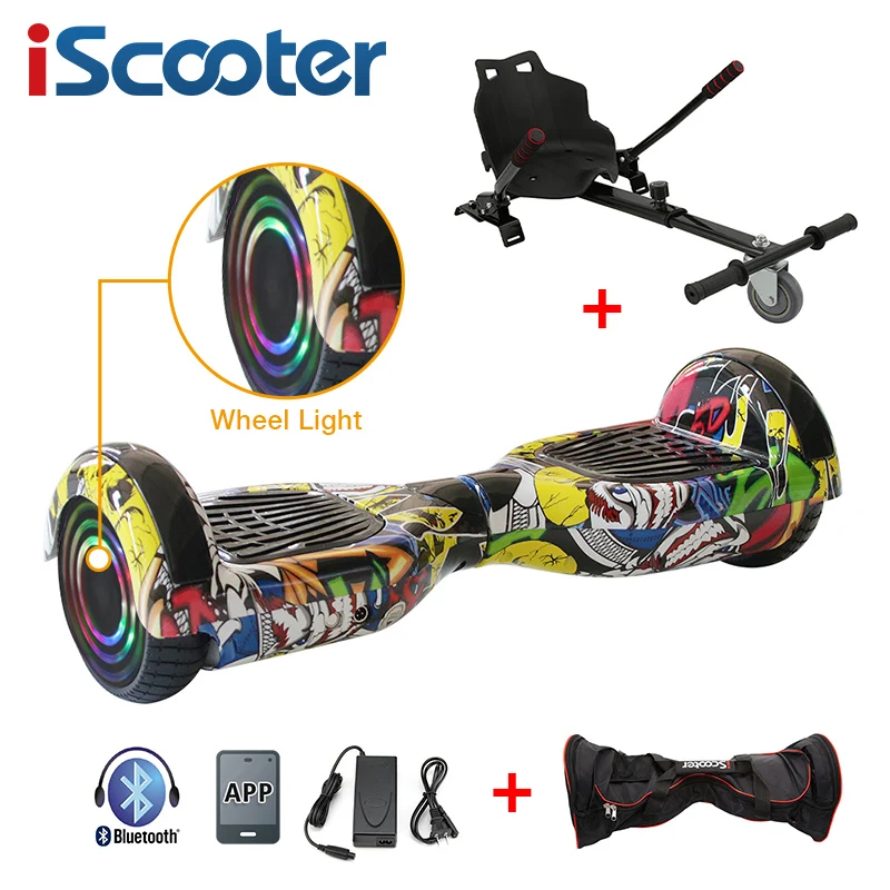  6.5 Inch For Child + Aart Chair Hoverboard App Smart Electric Scooter Two Wheels Self Balancing Ele - 4000380593787