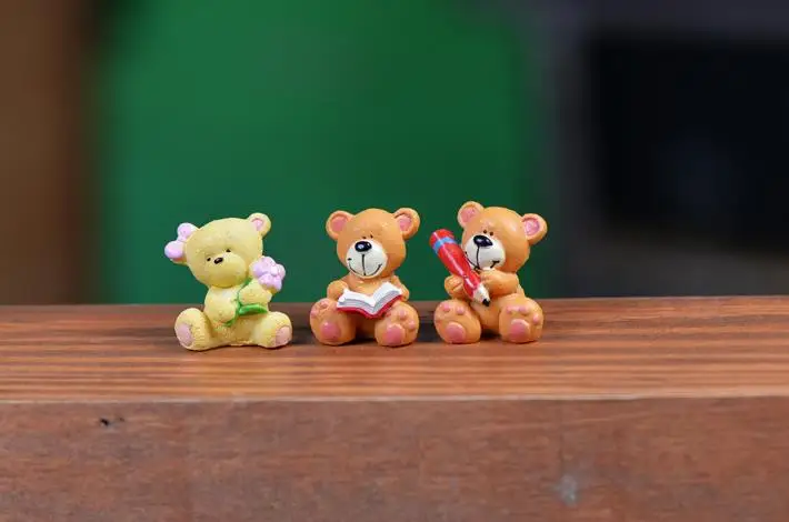 6 шт./партия, новинка, милая мультяшная Корона, медведь, фигурка, игрушки, красивое украшение медведь, аниме, игрушки для детей, подарок