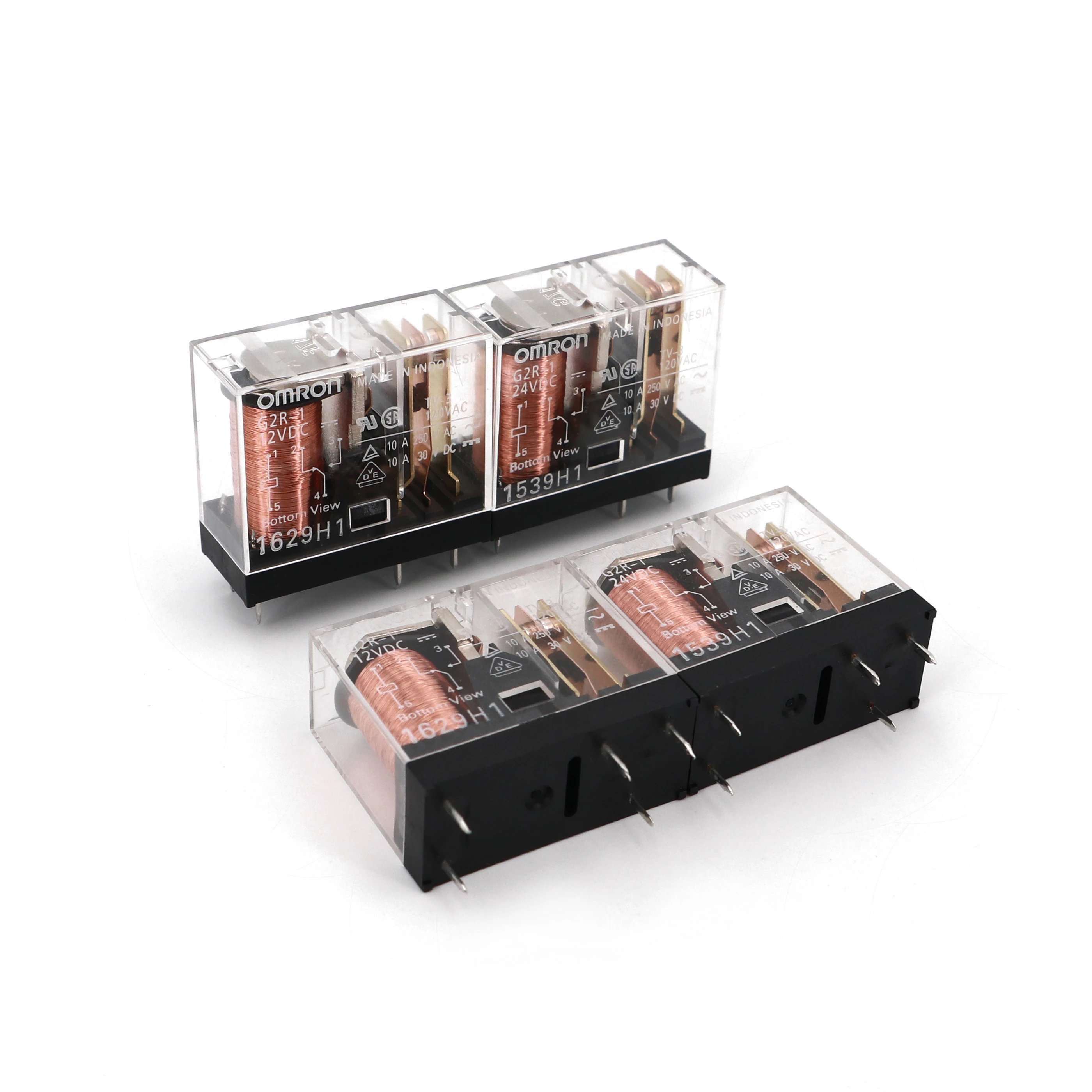 5 шт. OMRON G2R 1 5В/12В/24VDC 5Pin печатного монтажа 10A/250VAC реле мощности спдт|Реле| |