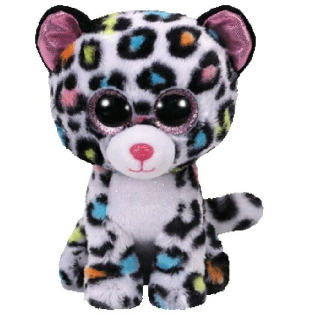 

Pyoopeo Original Ty Boos 6" 15cm Tilley the Leopard Plush Regular Soft Stuffed Animal Collectible Doll Toy with Heart Tag