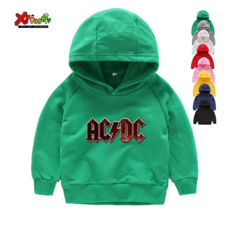 Комплект одежды для детей, детские комплекты ACDC детские толстовки с капюшоном из хлопка ACDC Одежда для мальчиков спортивный костюм 6 лет, детская одежда из хлопка для мальчиков и девочек - Цвет: Kids Hoodies