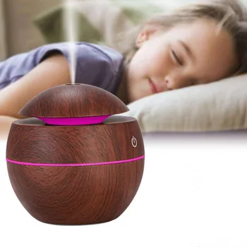 

Ultrasonic Cool Mist Humidifier USB Aroma Essential Oil Diffuser Air Purifier 7 Color Change LED Night light for Office Home