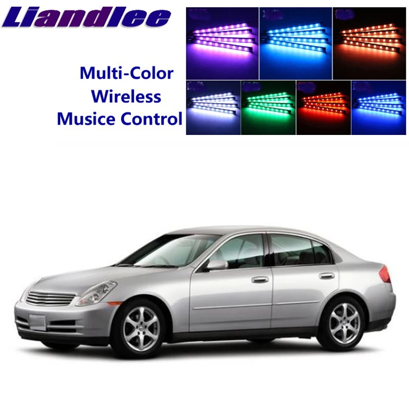 Car Neon Color-Changing Light of Atmibient Inside Footwell Light For Nissan Skyline V35 CV35