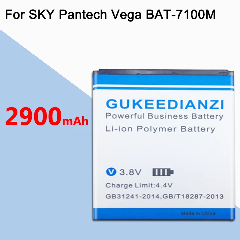 GUKEEDIANZI BAT-7100M 1780 аккумулятор для телефона, мАч для SKY Pantech Vega A800S A810s A810K A820L мобильный сменная батарея для мобильного телефона