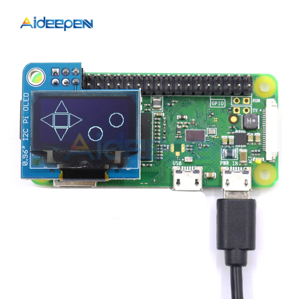 0,96 дюймовый OLED IIC Серийный белый OLED дисплей модуль 128X64 IEC SSD1306 12864 плата с ЖК-экраном для Raspberry Pi 1 2 3 B+ Pi Zero