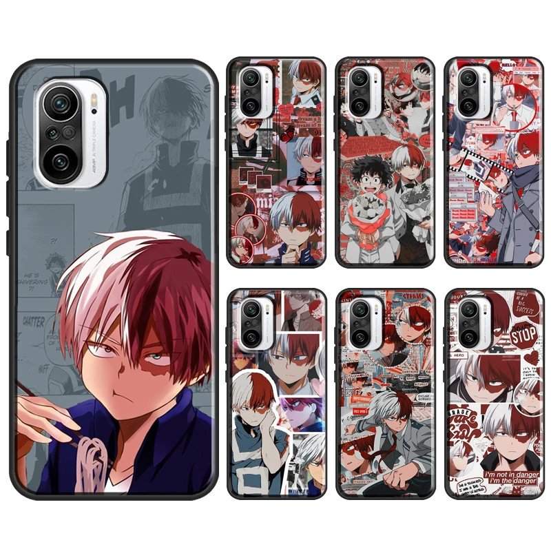 Шото Todoroki мой герой Academi для POCO X3 M3 Pro F2 F1 F3 чехол Xiaomi Mi 11 8 9 10T-9T Note 10 Lite Coque | Мобильные