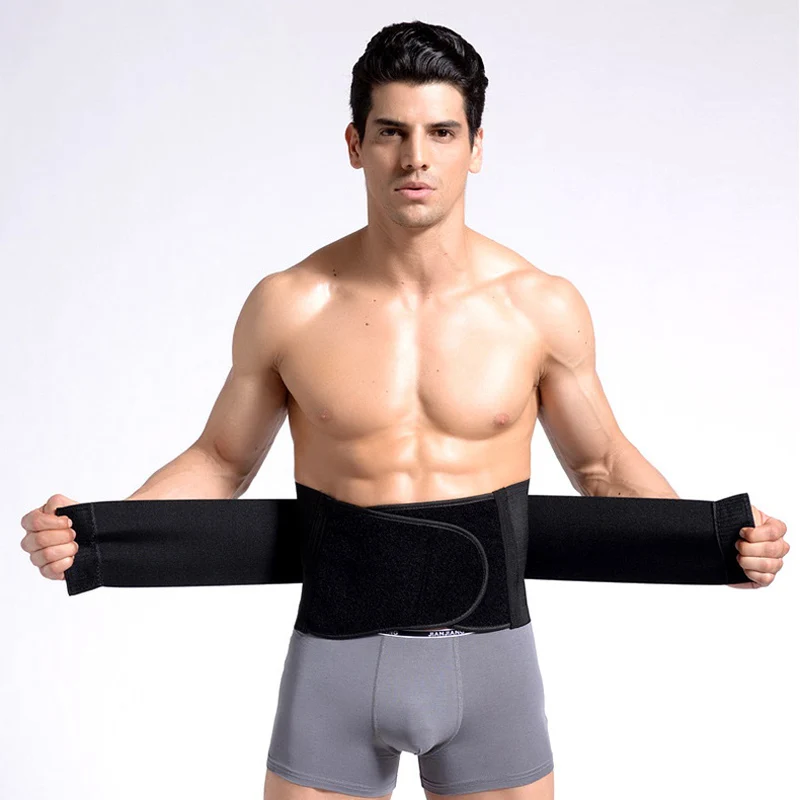 3392 black Aismz mens slimming body shaper waist belly shaper belt,slimming belt men Shapers,cinta abdominal,slimming corset for men - Цвет: 3392 black