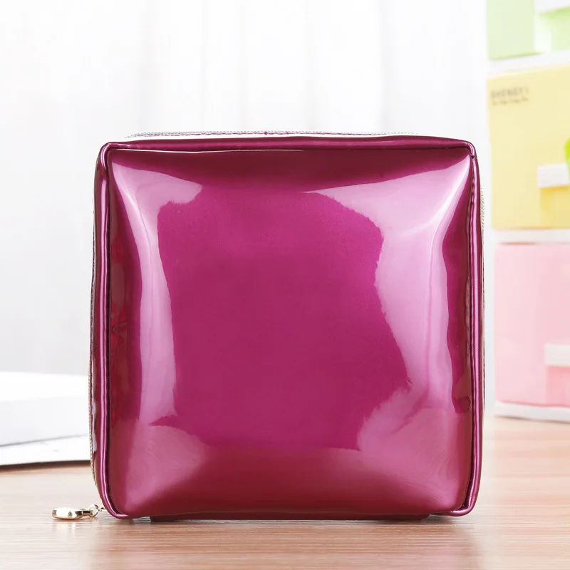 Креативный портативный маленький кошелек, косметичка на заказ, Дамская простая сумка для хранения, новая ручная сумка из ПУ - Цвет: E