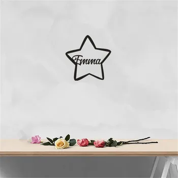 

Funny Star Baby Nursery Name Sign Custom Name Room Wall Hanging Baby Shower Birthday Party Decorations Personalized Party Gifts