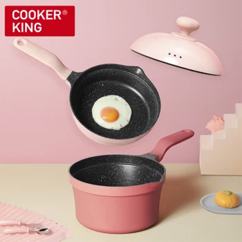 

COOKER KING Food Supplement Cookware Set，Creative Cookware Set，Suitable for Baby，Folding Multifunctional Non-stick Pan