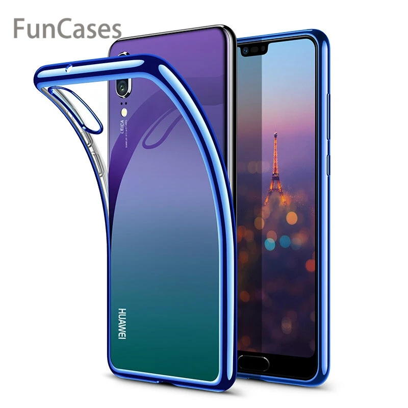 Мягкий чехол из ТПУ с гальваническим покрытием для Huawei P20 Pro P10 P Smart Plus Nova 3 3i 3E Mate 10 9