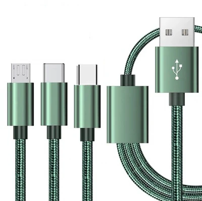 65 watt usb c charger 3 In 1 Type C Micro USB Multi Charger Cable for Xiaomi Redmi Note 5 Samsung A60 S9 S8 Mobile Phone USB Cord USB-C Charging Cabel mobile phone chargers Chargers