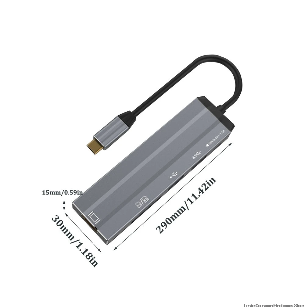 USB C концентратор USB-C к HDMI Adaptador Thunderbolt RJ45 3 концентратор USB для MacBook samsung Dex Galaxy S10/S9 USB-C