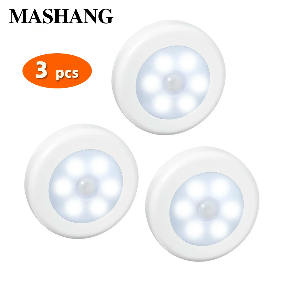 

Led night light human body motion sensing wall lamp wireless wardrobe stairs cabinet light baby bedside decorative lights
