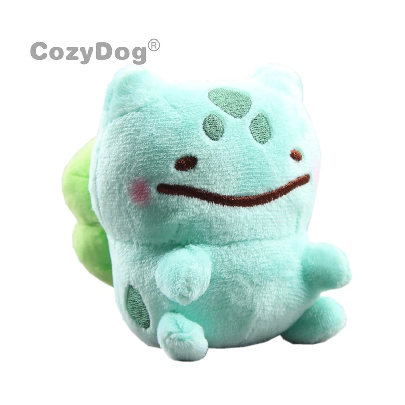 Bulbasaur 10cm Аниме Пикачу брелок сумка подвесные игрушки kawaii Eevee Charmander Bulbasaur Squirtle Плюшевые животные игрушка кукла детский подарок - Цвет: Bulbasaur 10cm