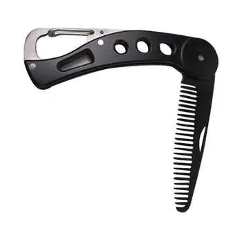 

New Stainless Steel Beard Comb Foldable Straightening Comb Men's Beard Styling Tool Portable High Quality Convenient Harmless