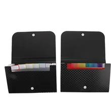 

2Pcs Household File Organizers Multi-layer Folder Bags Portable File Folders
