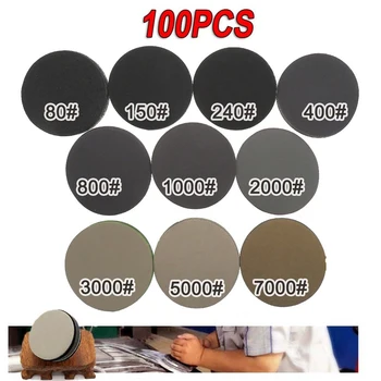 

100PCS 2inch 50mm Hook&Loop Sander Sanding Discs Pads 80 To 7000 Grit Sandpaper Brand New High Quality Accessories