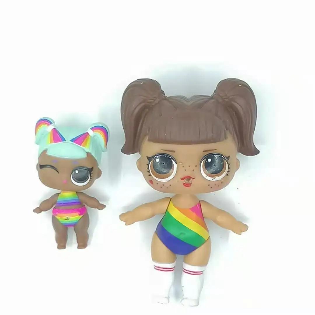 LOLs-muñecos originales de 8cm para niños y niñas, muñecos de mascotas de colección limitada, regalo de cumpleaños, 2 uds.