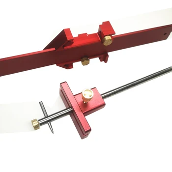 

Aluminum Alloy Woodworking Scribe Marking Gauge Scribers Adjustable Wire Drawing Machine Woodworking Marking Tool Marking Device