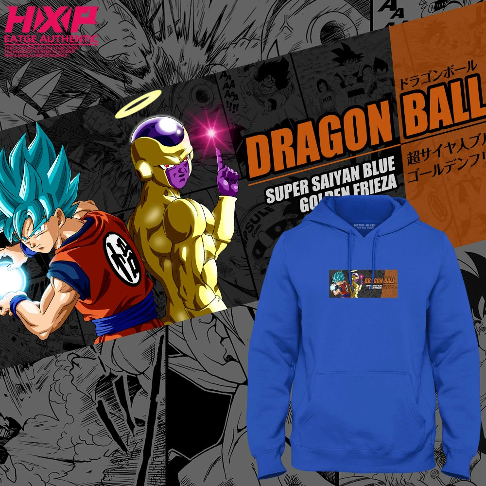 Враг или партнер Толстовка HIXIP Dragon Ball Супер аниме Fanart дизайн уличная для мужчин женщин Goku Frieza пуловер - Цвет: Blue