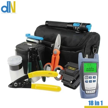 

18 In 1 FTTH Fiber Optic Tool Kits with Optical Power Meter and 10MW Visual Fault Locator SKL-6C Optical Fiber Cleaver
