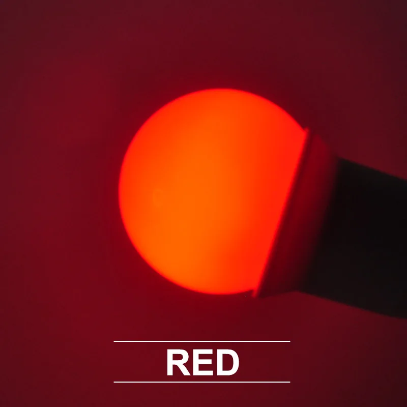 Светодиодная лампа E27, светодиодная лампа Bomlillas, цветная лампада, ампула, RGB, светодиодный светильник SMD 2835, вспышка, светильник 3 Вт, AC 220 В, G45, глобус, лампочки, домашний декор - Испускаемый цвет: Red