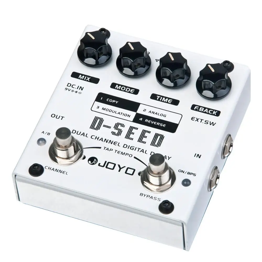 JOYO D-SEED цифровые гитарные педали с эффектом Delay двухканальная гитарная педаль с четырьмя режимами работы гитарные части и аксессуары