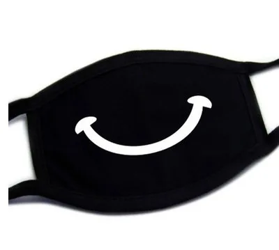 1 шт. стоп загрязнения воздуха домашняя мультяшная Милая хлопковая маска согревающая женская одежда аксессуары камуфляж рот муфельный респиратор - Цвет: smile