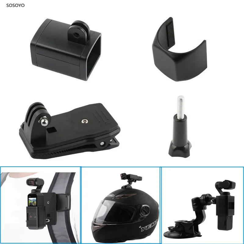 

For DJI Osmo Pocket Camera Handheld Stand Expansion bracket Backpack Clip lens Cap Mount Adapter Gimbal Accessories Set