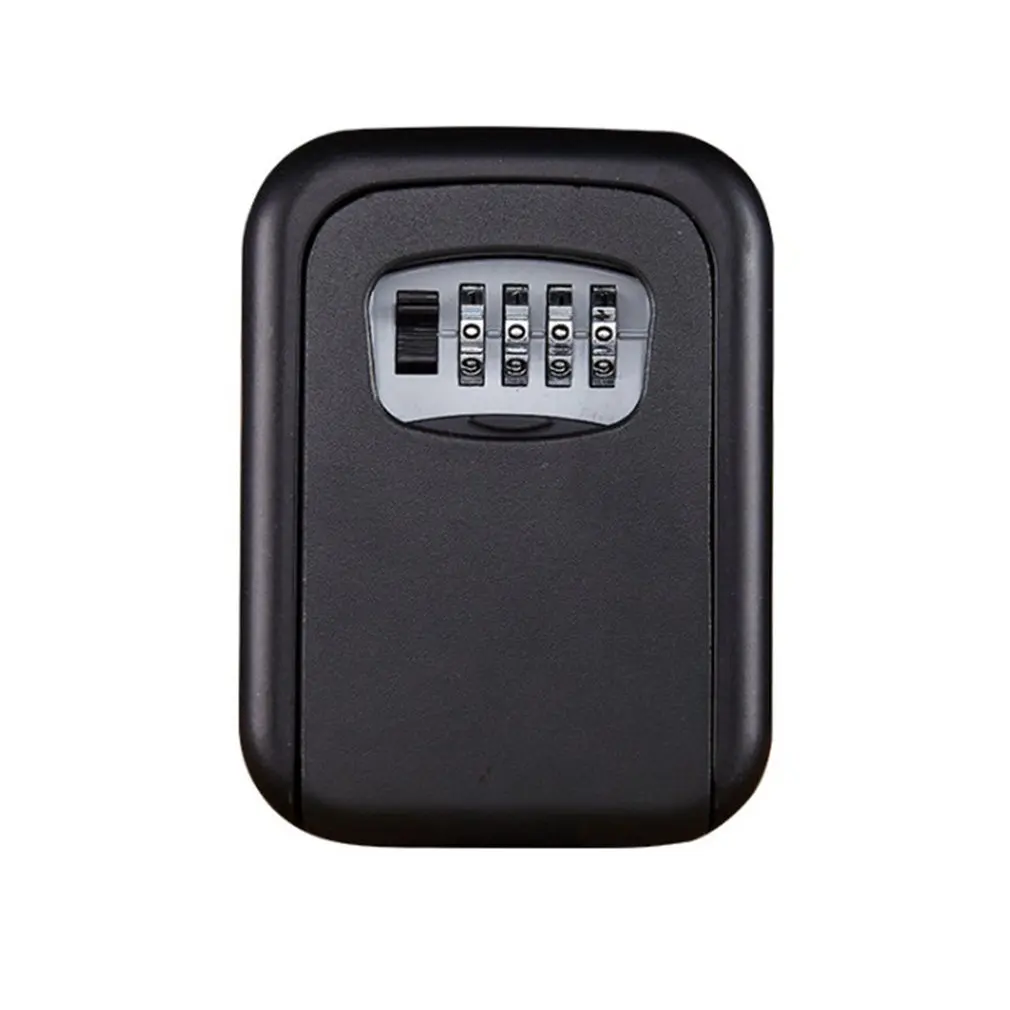 Домашняя коробка для ключей с паролем, механическая коробка для ключей с паролем, настенная ключница, металлическая коробка для ключей, Настенная коробка для ключей - Цвет: black
