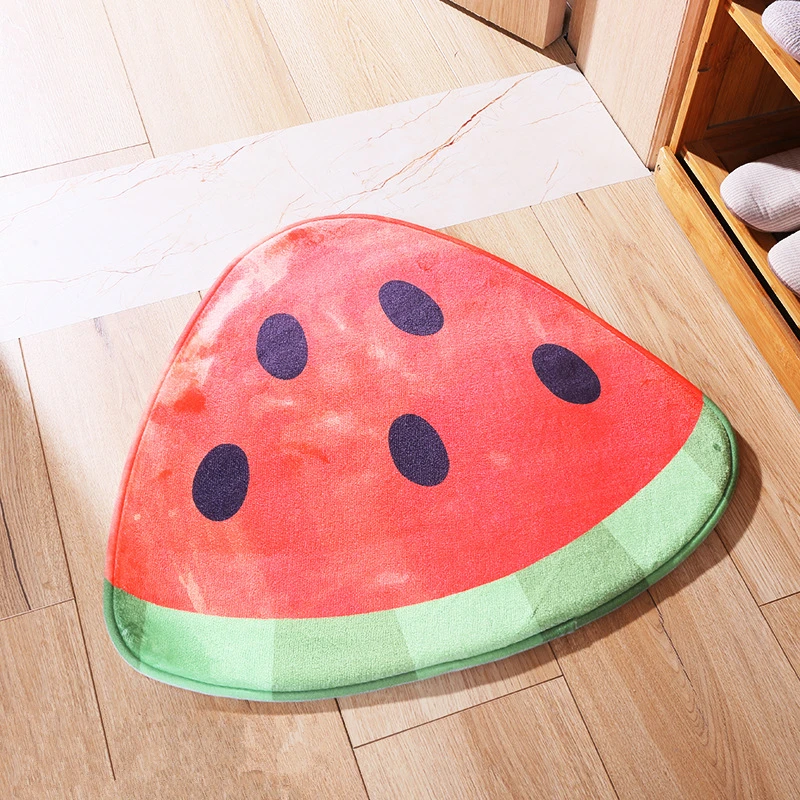 Watermelon Мультяшный фруктовый ковер в форме сосны яблока лимона яблока арбуза для дома спальни детской комнаты - Цвет: Watermelon