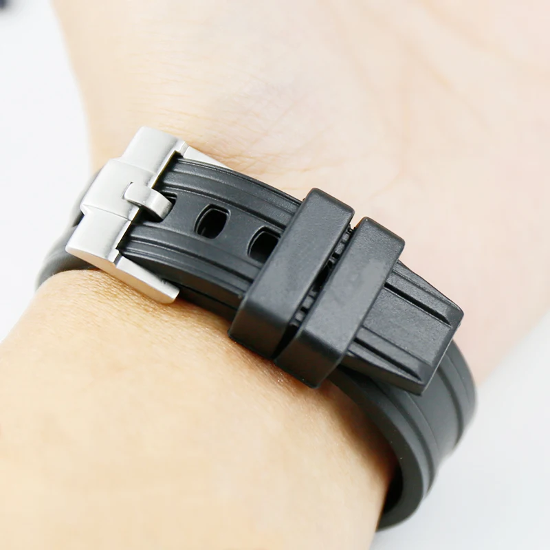 Rubber strap men's watch accessories 20mm for Omega hippocampus 300 universe ocean AT150 observatory waterproof silicone strap