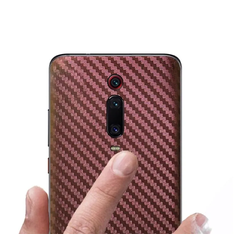 Наклейка на мобильный телефон для Xiaomi Redmi K20 Pro, градиентный цвет, углеродное волокно, Защитная пленка для Redmi K20, наклейка, аксессуары EEMIA