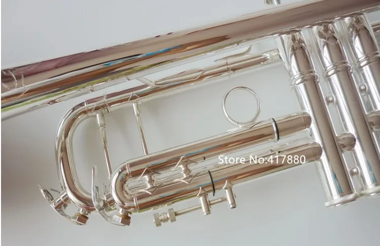 Hot Sell Bach LT180S-72 Bb Small Trumpet Silver Golden Key Professional Music Instruments with case