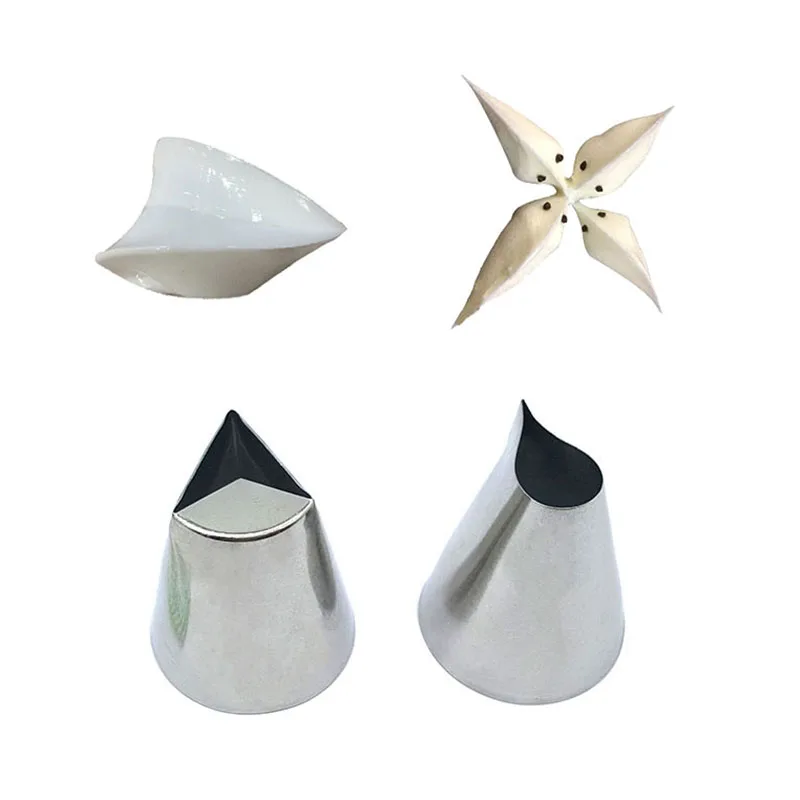 

2pcs/set Cake Nozzle set DIY Metal Cake Head Cream Decorating Cupcake Piping Tips Pastry Tools