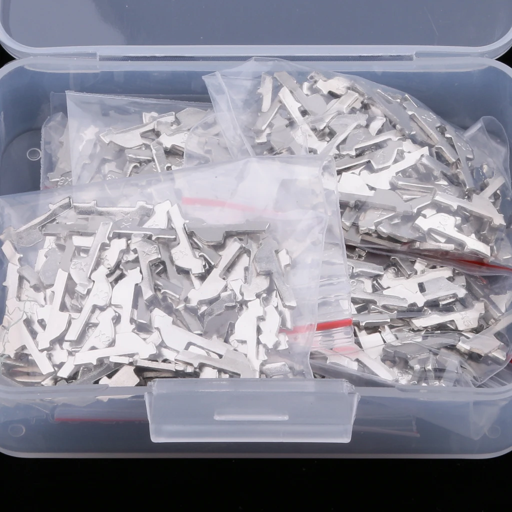 600 Pack of Car Lock Reed Vehicle Locking Plate Gasket Key for Honda