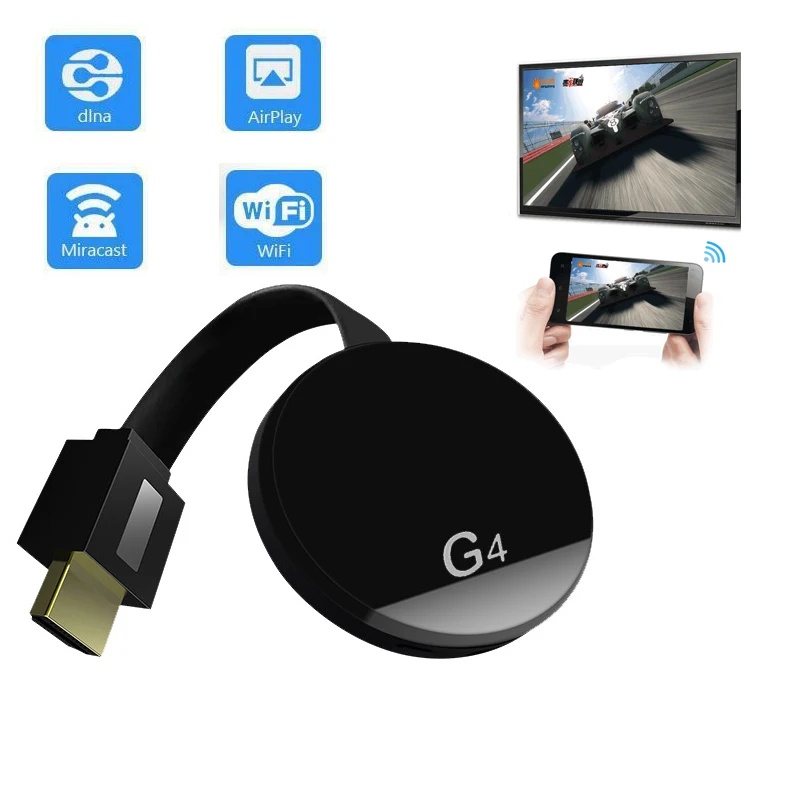Mirascreen Wifi Display Receiver for Chromecast DLNA Miracast Airplay Push HDMI Adapter for Android IOS TV