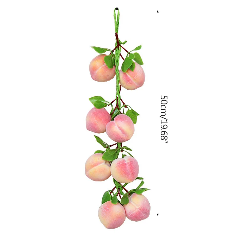 Strongwell искусственный персик шампур фруктовая струна овощные шампуры домашняя Настенная Декорация украшения для стен ресторана
