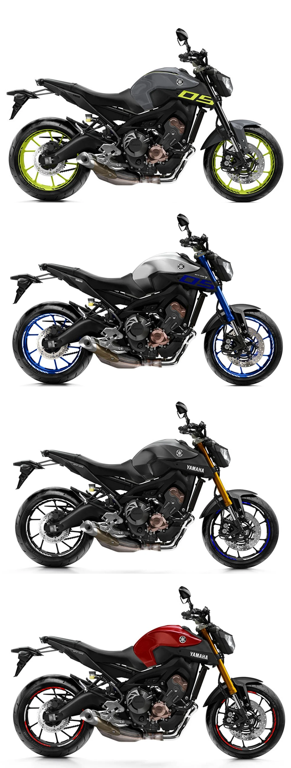Подходит для Yamaha mt03 mt07 mt09 mt10 мотоцикл переоборудование водонепроницаемый светоотражающий 17 дюймов наклейка на ступицу колеса персональная наклейка