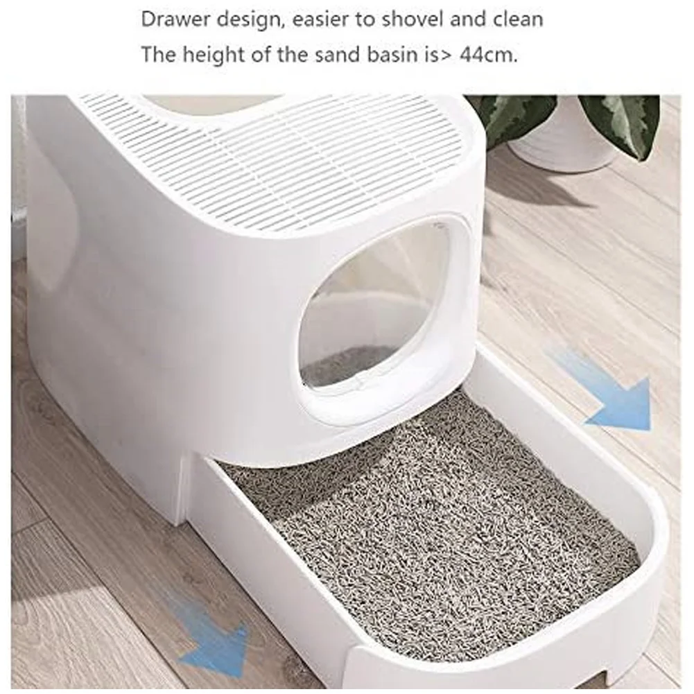 Smart Cat Litter Box Tray Toilet Semi Closed Automatic Deodorization Splash Proof Pet Toilet Box Mobile Phone Control Monitor Smart Cat Litter Box Tray Toilet Semi Closed Automatic Deodorization Splash Proof Pet Toilet Box Mobile Phone Control Monitor