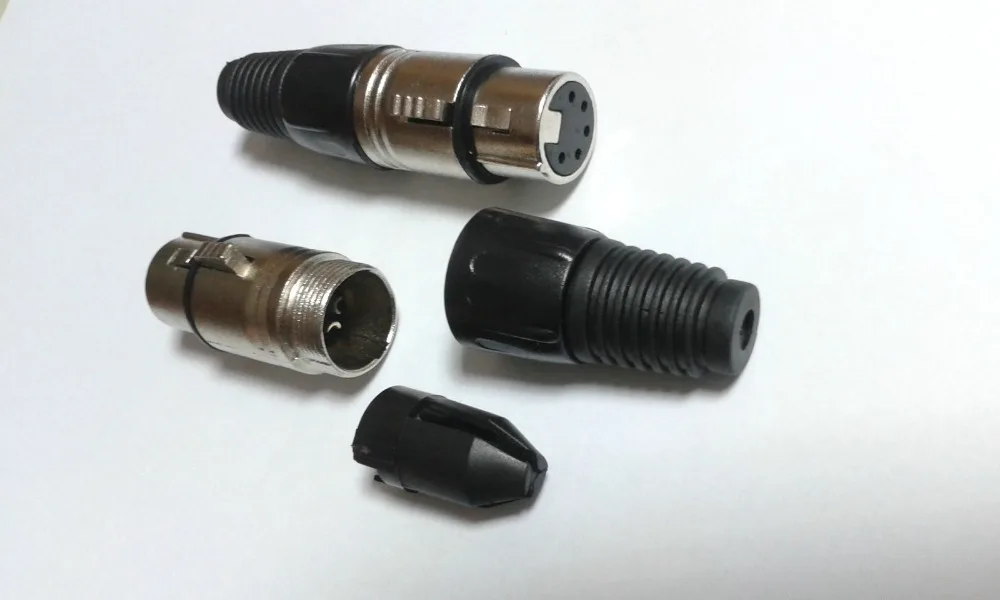25PCS XLR Female 5 Pin Solder ADAPTER for Microphone Cable New